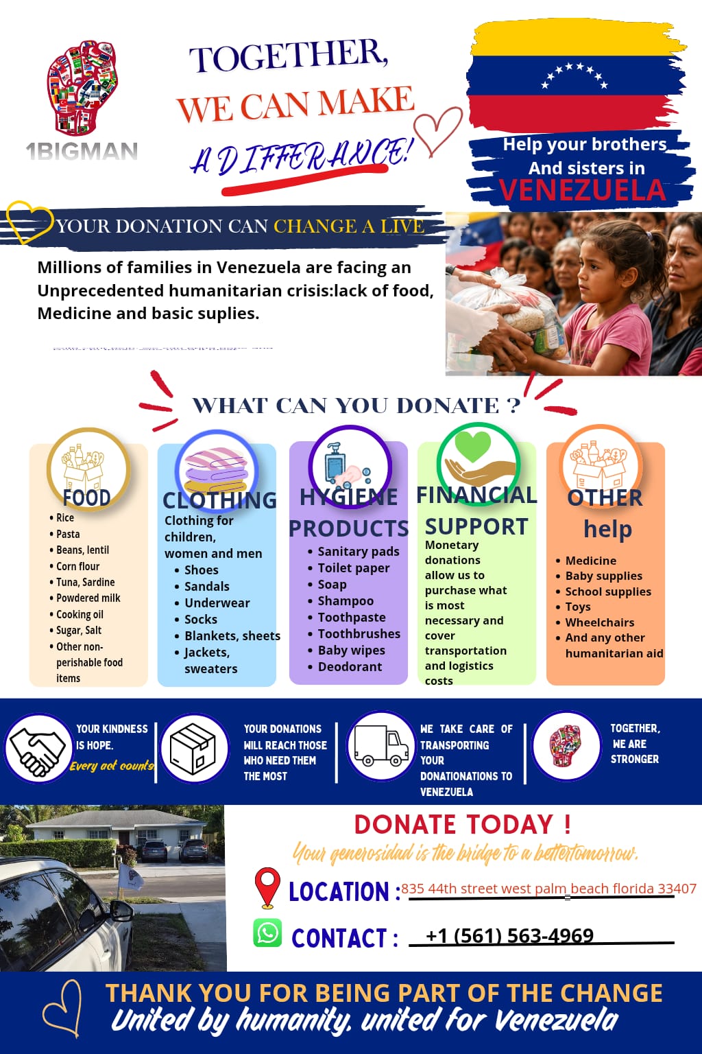 1BIGMAN Official – Together We Can Make a Difference for Venezuela