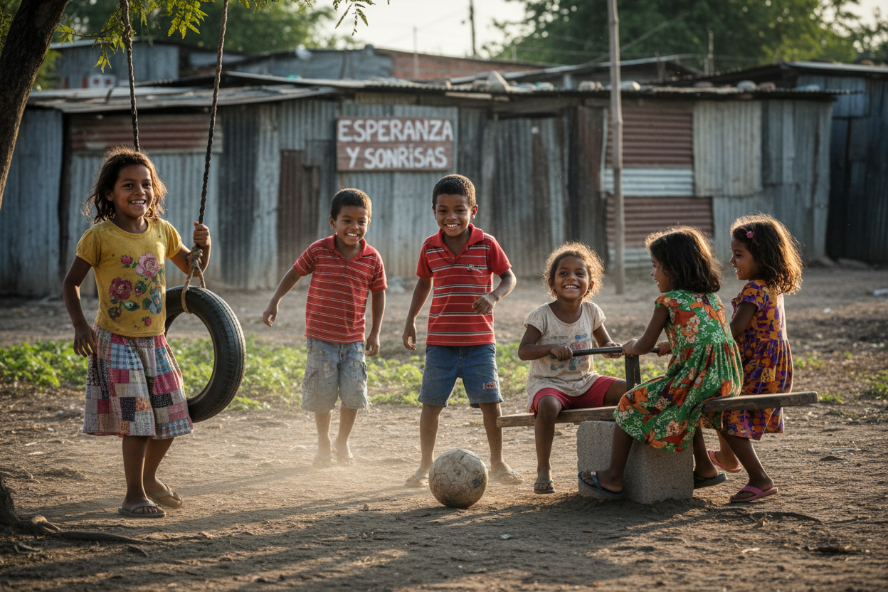 Venezuelan children playing